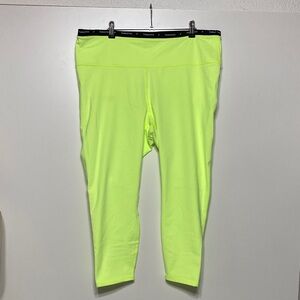 Fabletics Define Powerhold High-Waisted 7/8 Highlighter Yellow Color